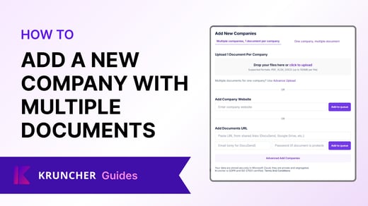 How to Add One Company with Multiple Documents