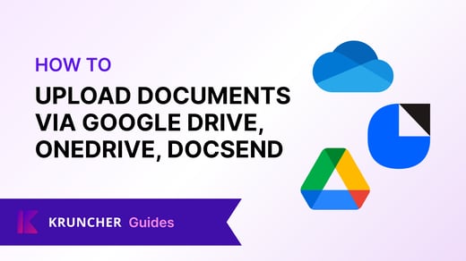Uploading Documents via Shared URL (Google Drive, OneDrive, DocSend)