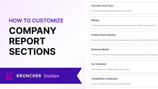 Customizing Company Report Sections