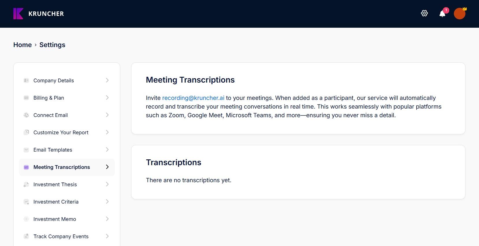 meeting transcription screenshot